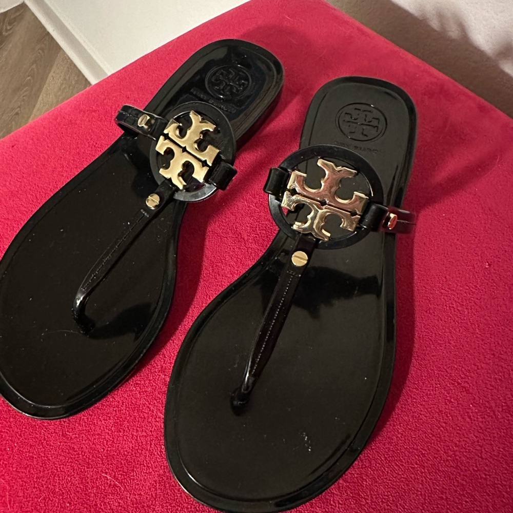 Tory Burch Jelly Black Sandals - Picture 3 of 6